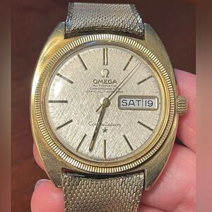 Vintage OMEGA Constellation Day Date 14
KGF Gold Automatic Men's Watch tested